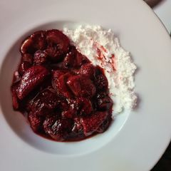 A picture of Roasted strawberries.