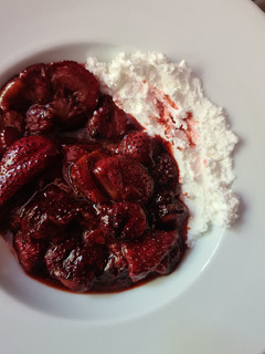 A picture of Roasted strawberries.