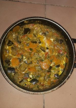 Una foto de Revuelto de verduras
