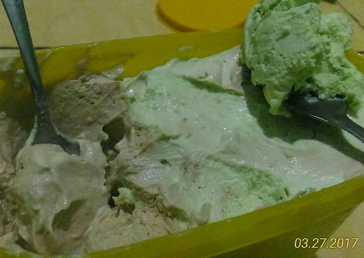 Cara Gampang Membuat Eskrim alpukat, Enak Banget