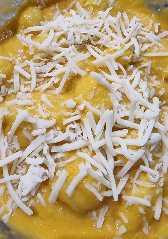 Una foto de Gnocchi con crema de calabaza en Airfryer