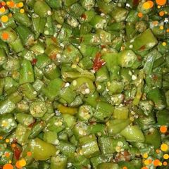 A picture of Fry Bhindi.