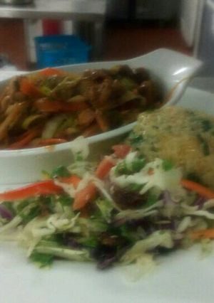 A picture of Stir fried chicken.