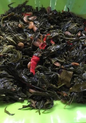 Foto resep Oseng daun singkong ebi udang pakai kaldu sapi👍🏻