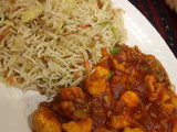 Chicken Manchurian with fried rice