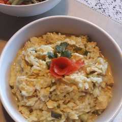 Una foto de Risotto de pollo