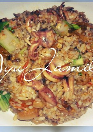 Foto resep Nasi goreng cumi bombai