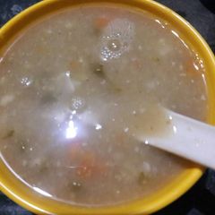 A picture of Veg sweet corn soup.