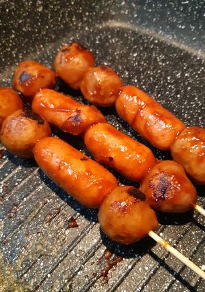 Foto resep Sate Bakso Sosis Pedas Manis