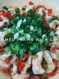 Steamed Prawn with Garlic