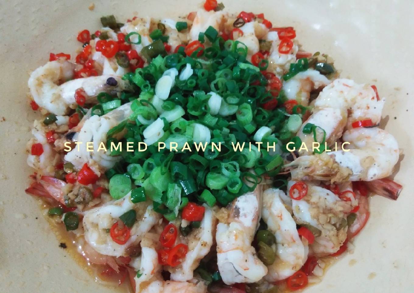 Steamed Prawn with Garlic
