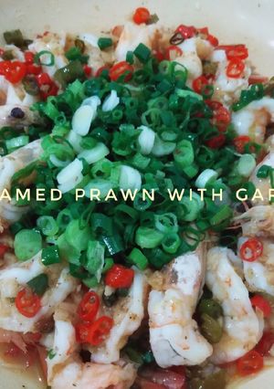 Foto resep Steamed Prawn with Garlic