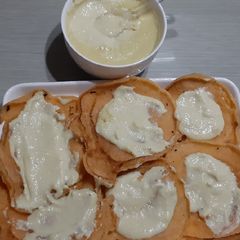 A picture of Mal pura with rabri.
