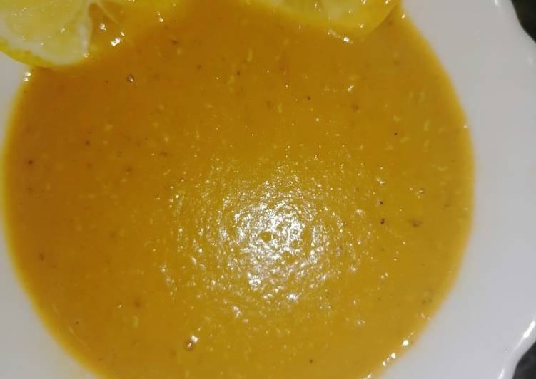 Турецкий суп-пюре (мержемек) чечевица красная