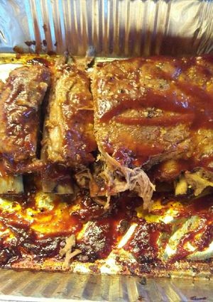 A picture of Boricua Bar B Cue Ribs.