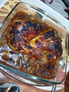 صورة لوصفة طاجن خضار وفراخ المشوية في الفرن 🤤😋❤️