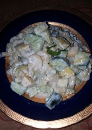 A picture of Mayo Fruit Salad #eidmeetup.