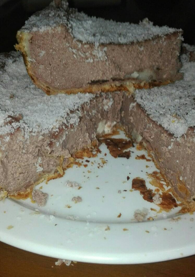 Una foto de Tarta de queso con preparado de chocolate en la olla GM g