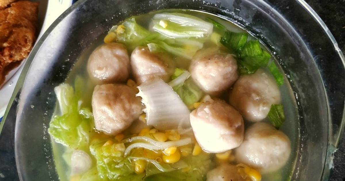 Resep Sup Baso Sawi Putih Oleh Saluna Mahira Cookpad