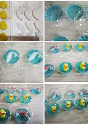 Foto resep Pudding bebek & ikan 🐣