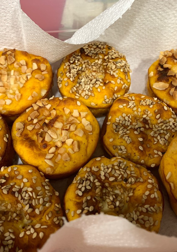 Una foto de Muffins de calabaza y queso de cabra