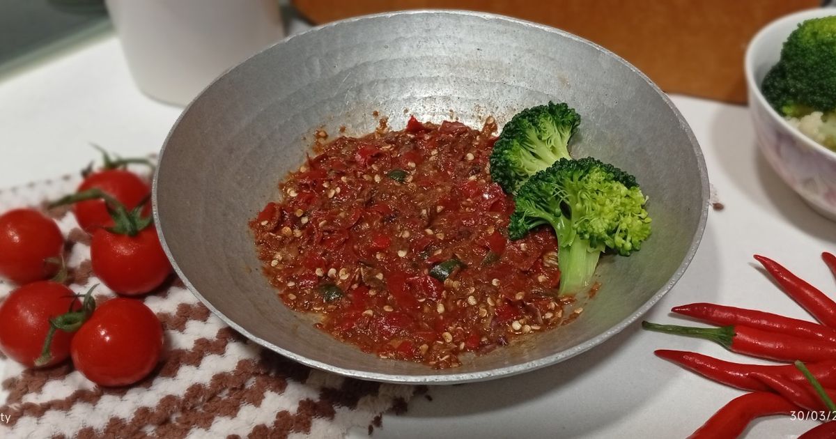 Sambal terasi Cabai mentah
