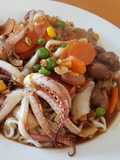 Squids n' Veggies stir fry
