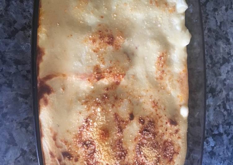 Canelones con carne picada