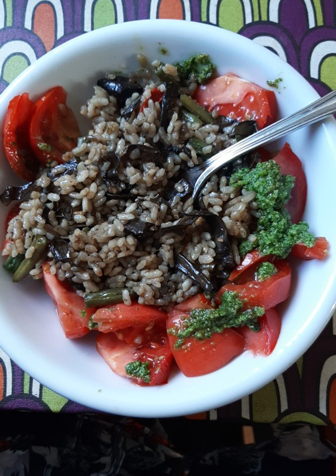Una foto de Frijoles negros en olla de presión