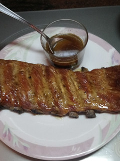 Una foto de Costillas de cerdo, asadas en su jugo