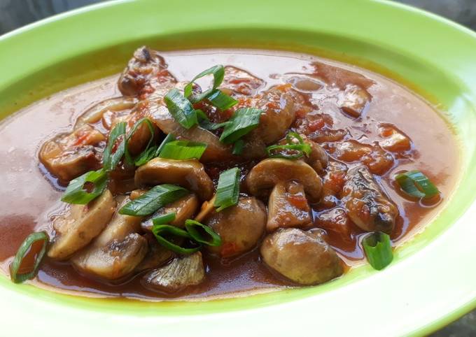 Langkah Mudah Membuat Resep Jamur Kancing pedas Manis