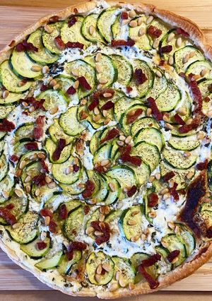 Une photo de Tarte Courgette Chèvre frais