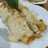 Canelones de espinaca con crema de queso y maní