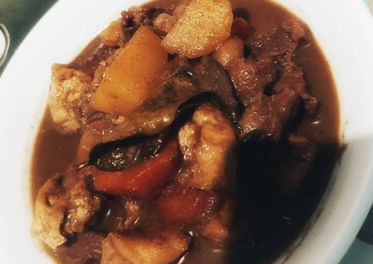 Semur daging kentang tahu