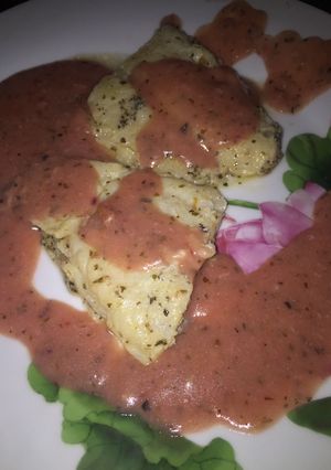 صورة لوصفة فيليه سمك بالبرتقال