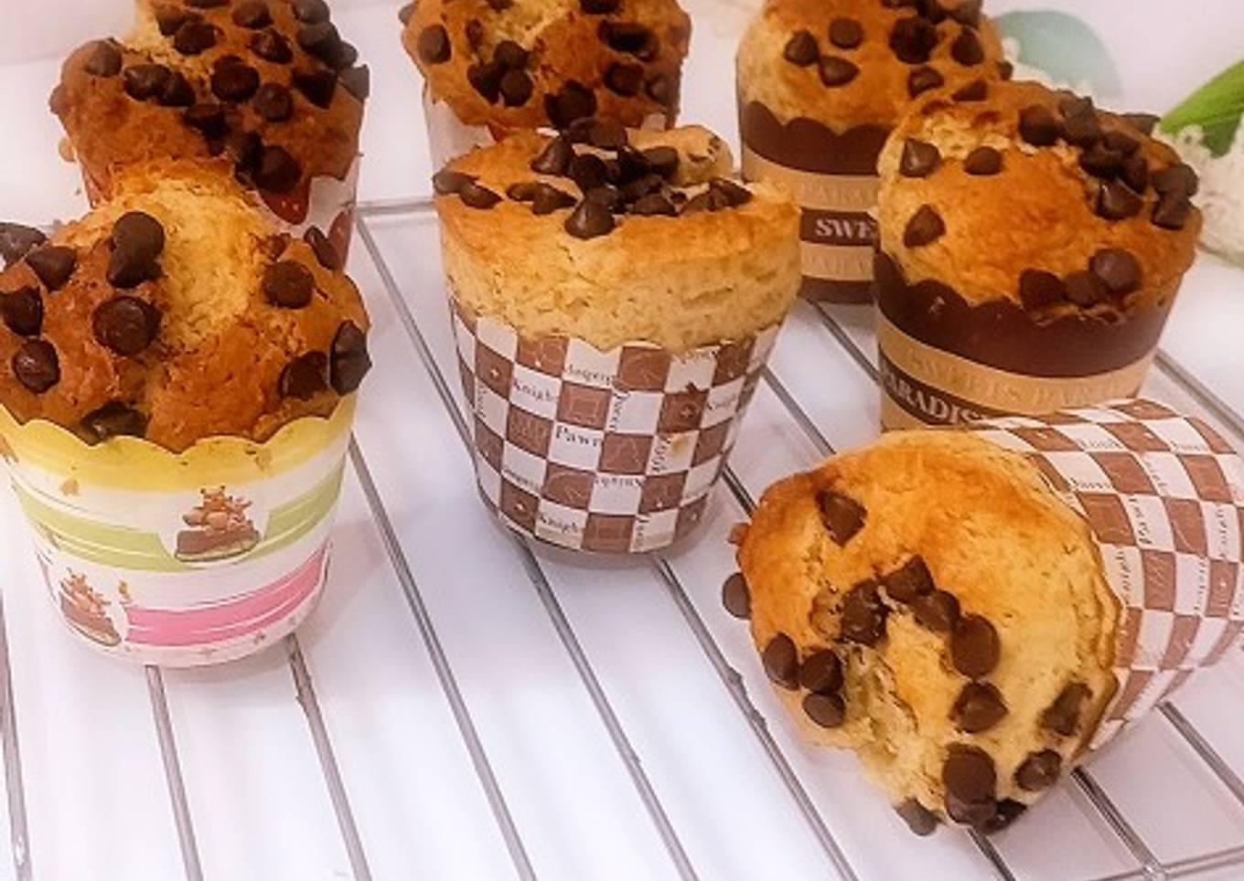 Kue muffin pisang chocochips