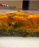 Tarta sin masa, espinaca ricota y calabaza (sin harina) light!