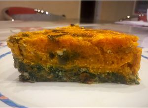 Una foto de Tarta sin masa, espinaca ricota y calabaza (sin harina) light!