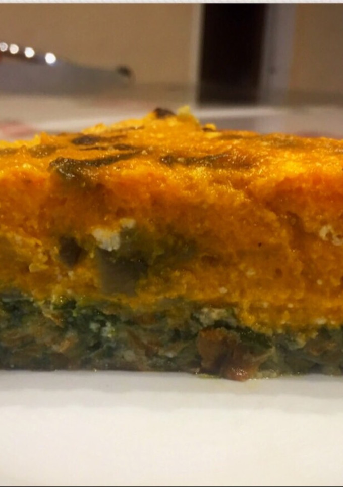 Una foto de Tarta sin masa, espinaca ricota y calabaza (sin harina) light!