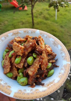Foto resep Ikan asin tempe mix pete
