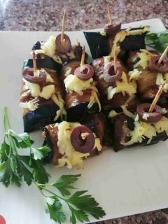 صورة لوصفة لفائف الباذنجان المحشيه بطعم لا يقاوم 😘😋