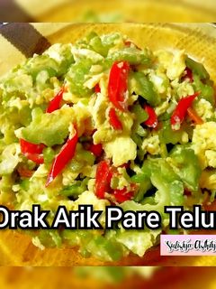 Foto resep Orak Arik Pare Telur