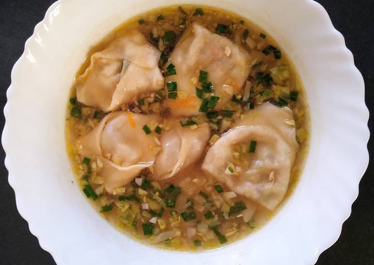 Recipe of Homemade Veg Wonton soup