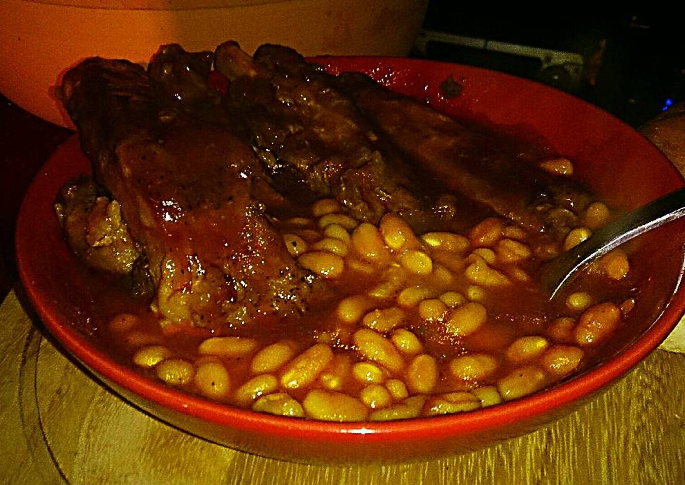 Tex's Easy Bourbon BBQ Ribs & Beans 🐷🍷