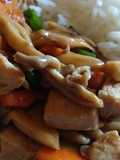 Frango com shimeji