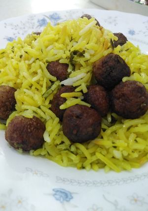 عکسی از دستور سیرموک پلو 😋😋