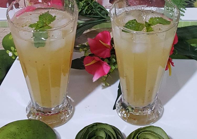 Recipe of Quick Keri Ka Sharbat (Raw Mango Drink)