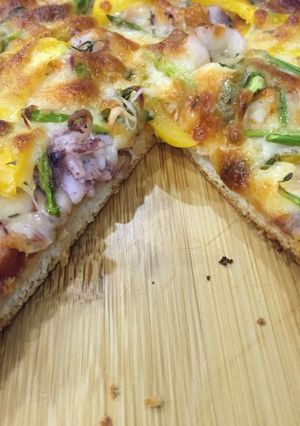 Hình của món Pizza hải sản.