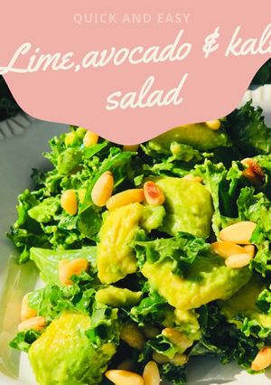 A picture of Lime and Avocado Kale Recipe.
