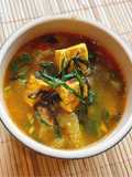 Cà tim om đậu và miso